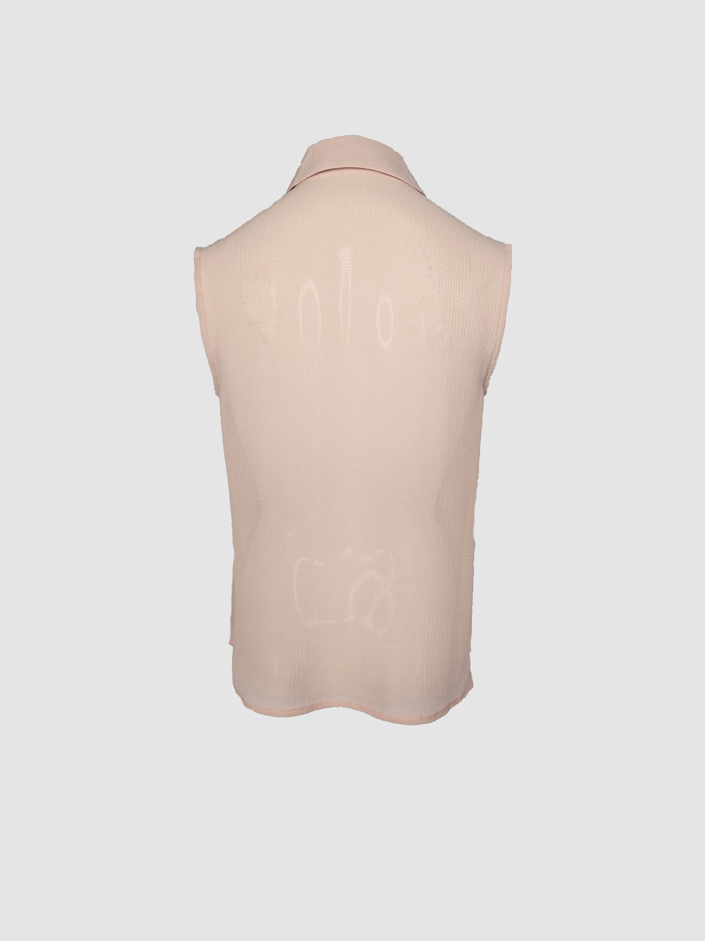 Blusa Con Escarolas Palo de Rosa