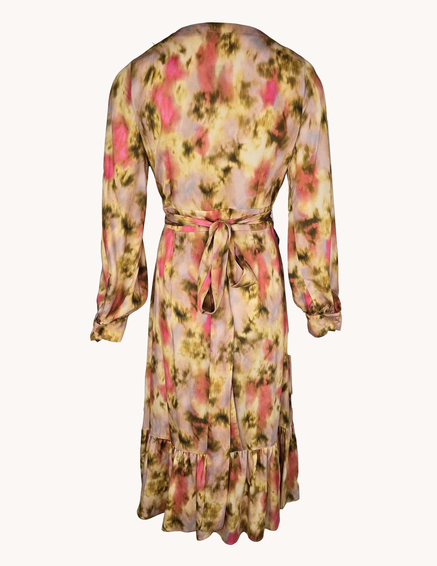 Vestido Corto Cruzado Manga Larga