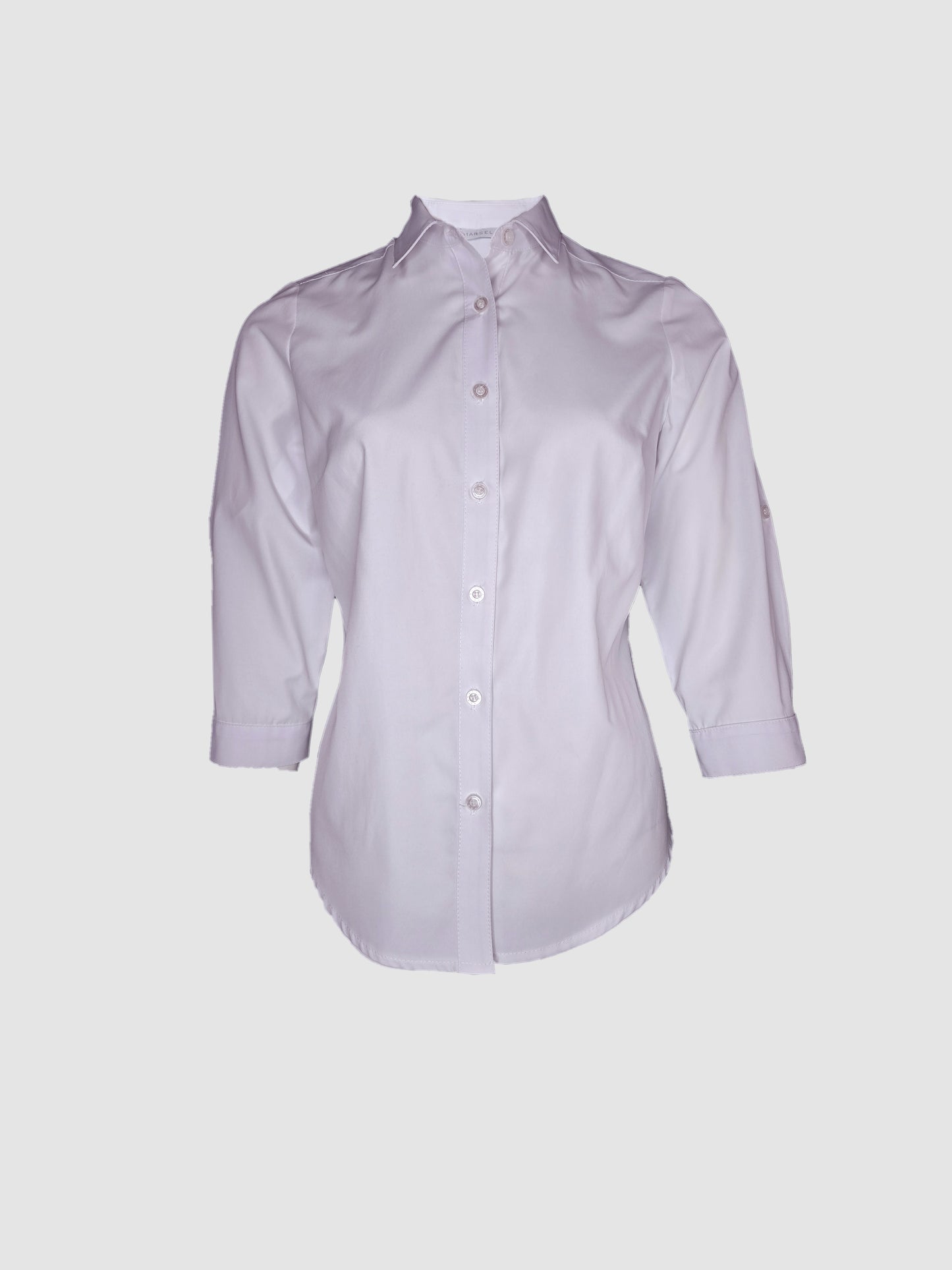 Camisa Blanca Manga 3/4 con Charreteras
