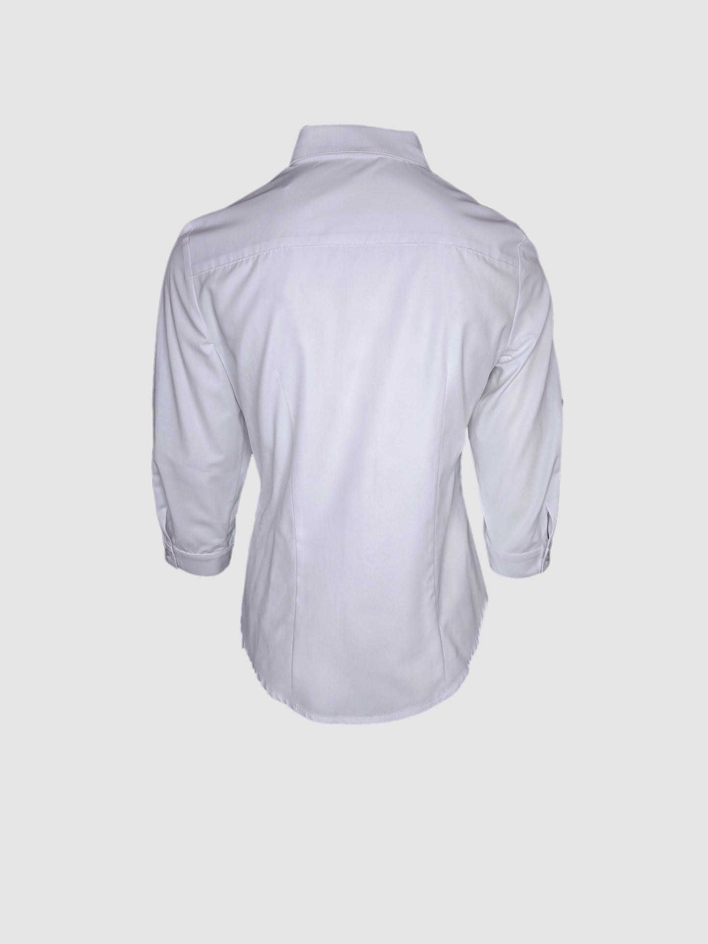 Camisa Blanca Manga 3/4 con Charreteras