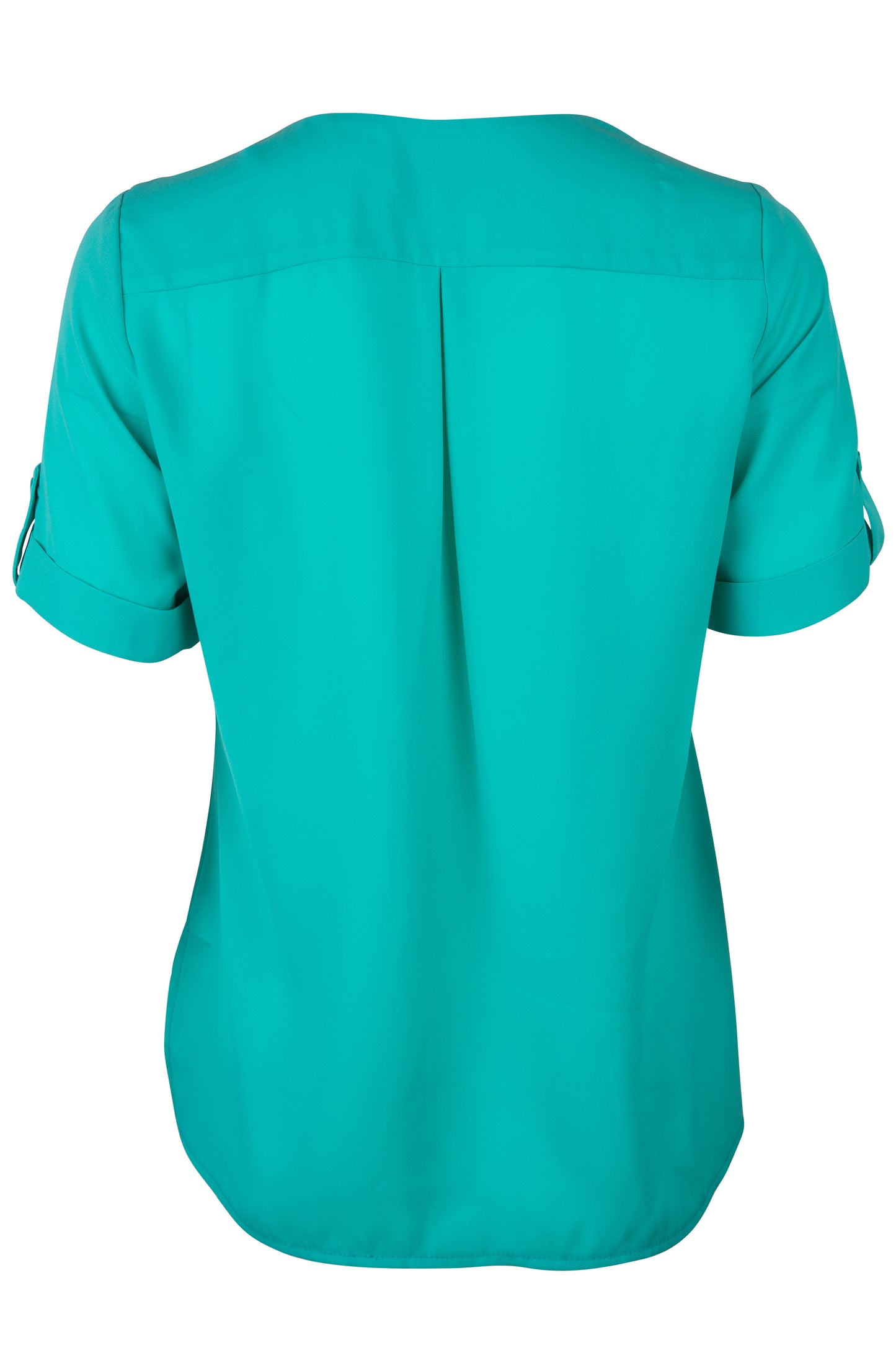 Blusa Jade Manga Corta Con Pliegues en Hombro
