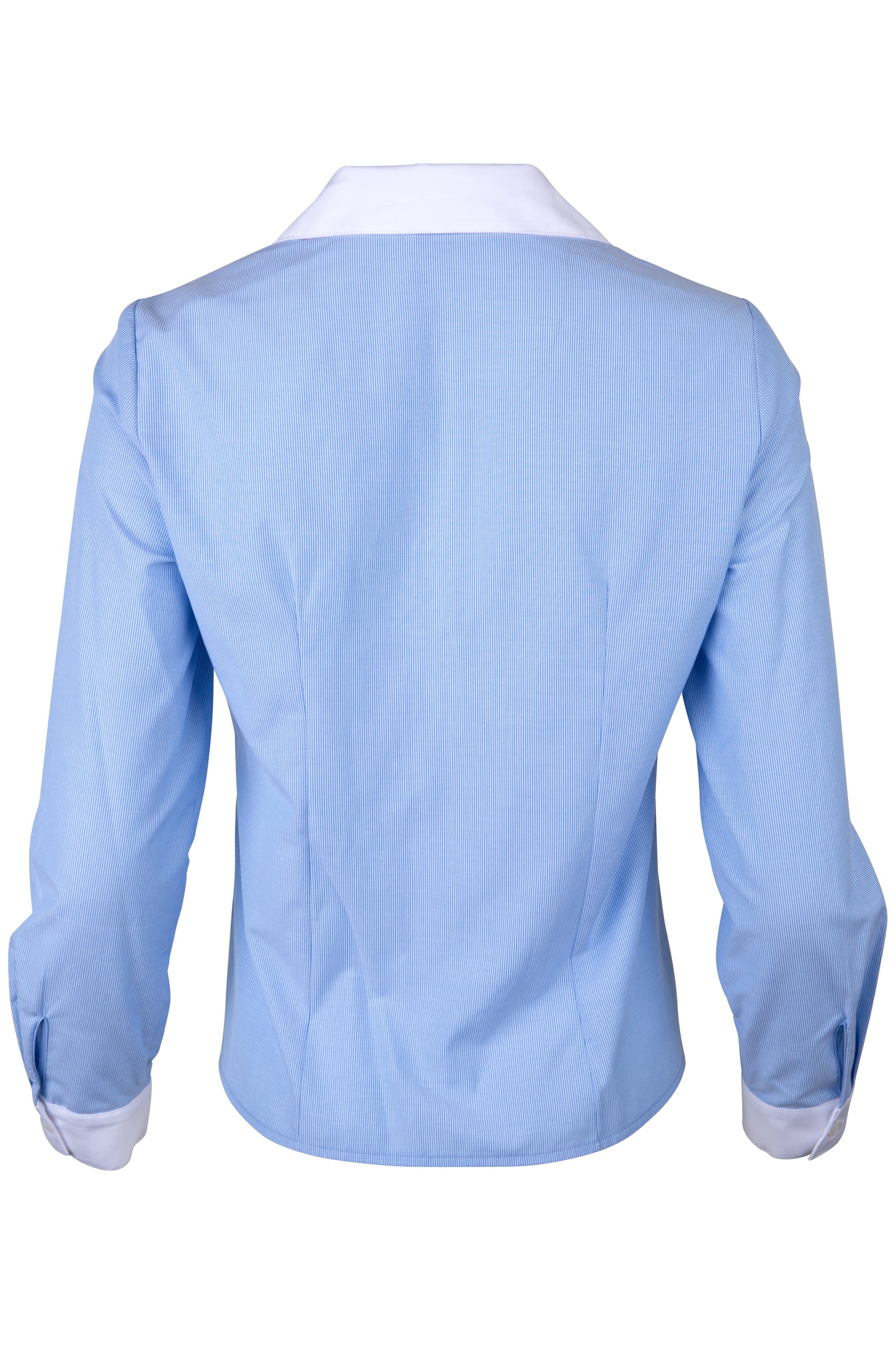Camisa Azul Rayas Manga Larga