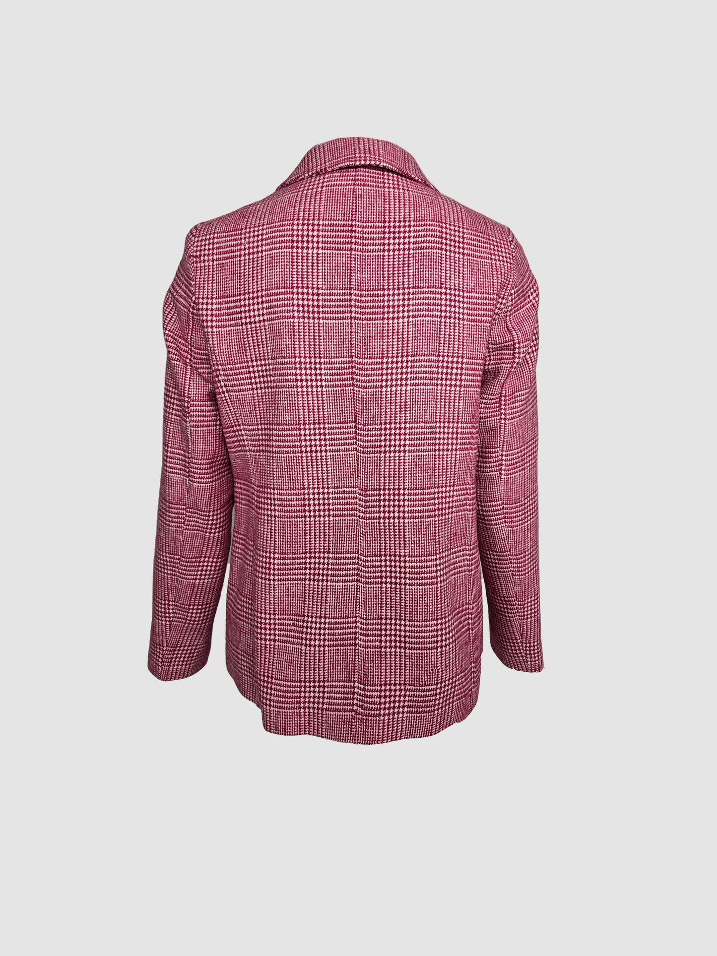 Abrigo de Lana Multicolor con 4 Botones