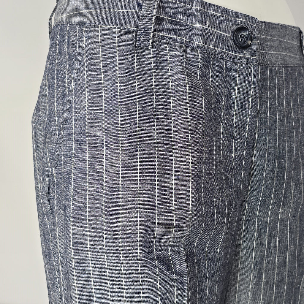 Pantalón Recto con Líneas