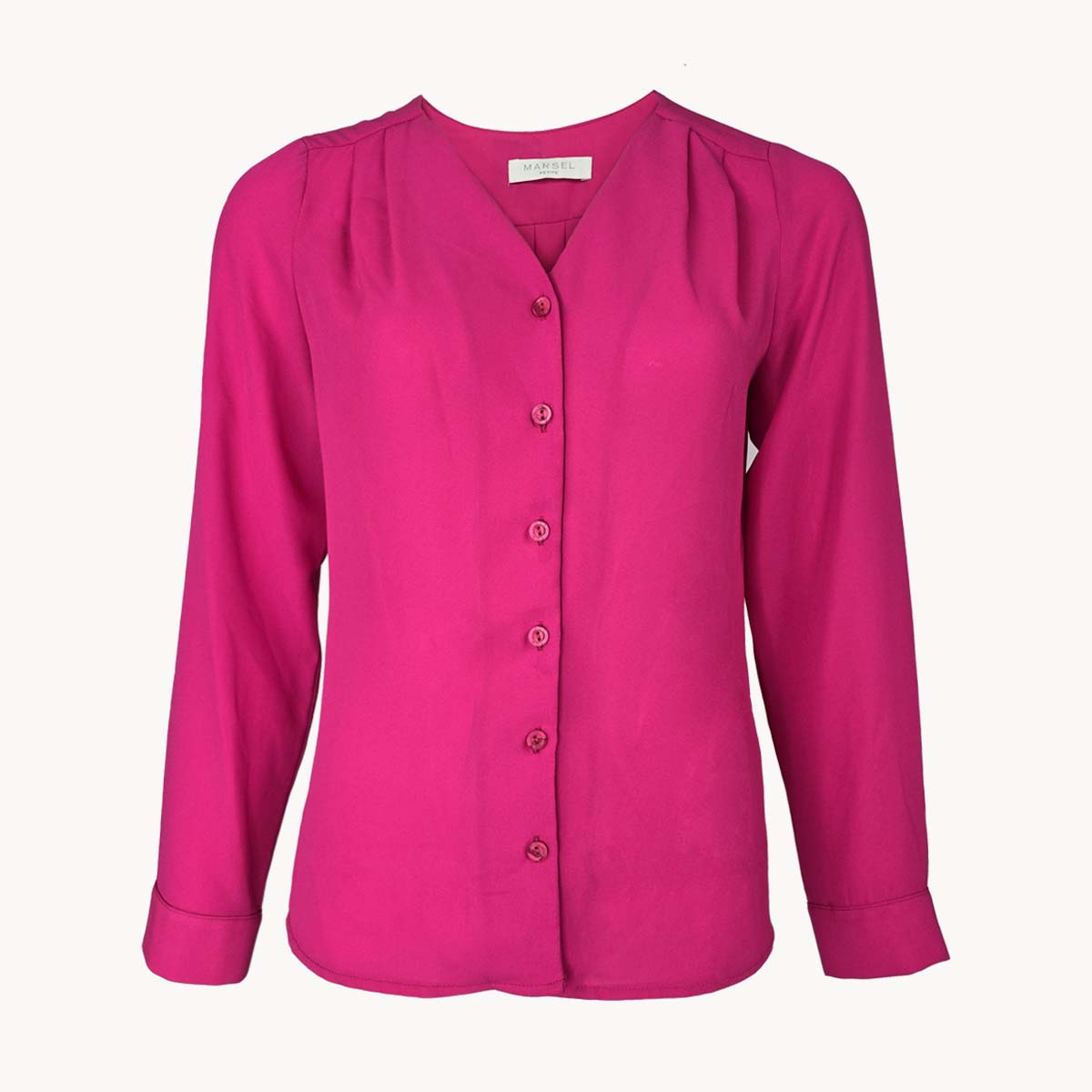 Blusa  Manga Larga con Pliegues