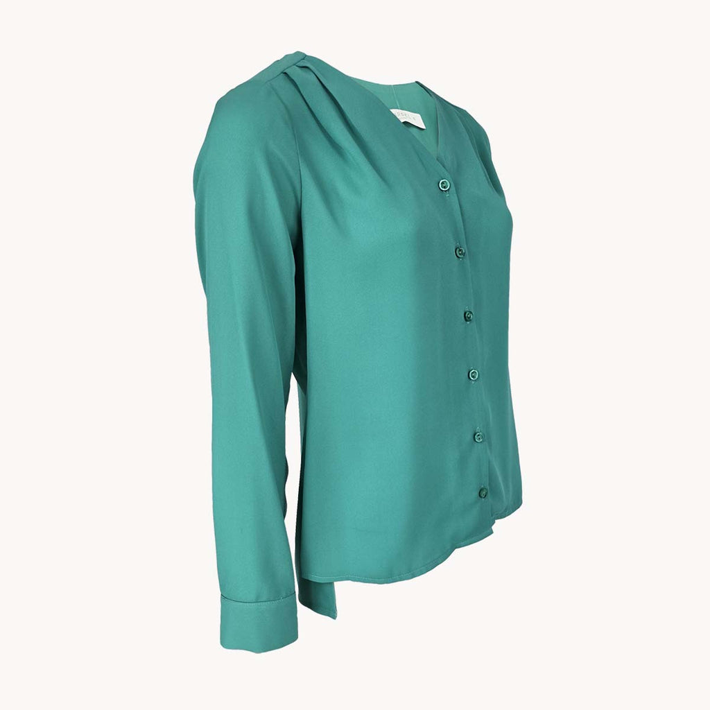 Blusa  Manga Larga con Pliegues
