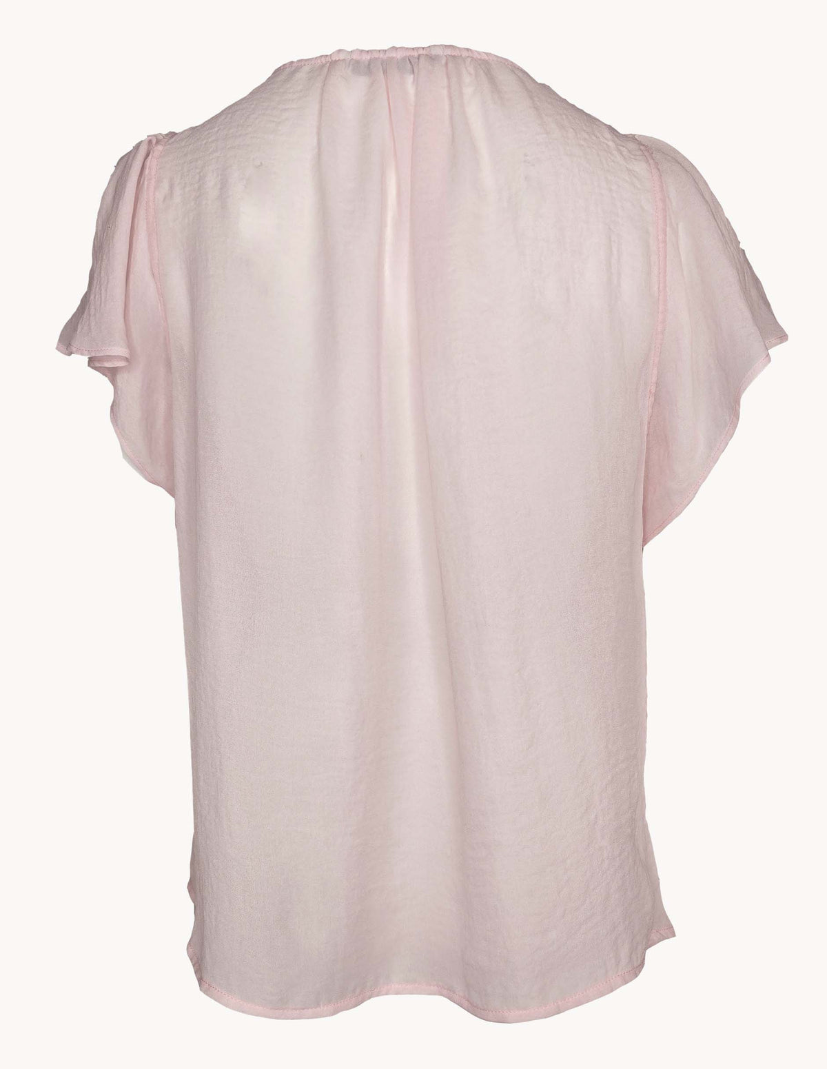 Blusa Manga Corta con Escarolas