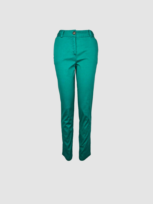 Pantalón Recto Verde Agua