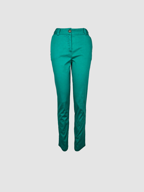 Pantalón Recto Verde Agua – MARSEL