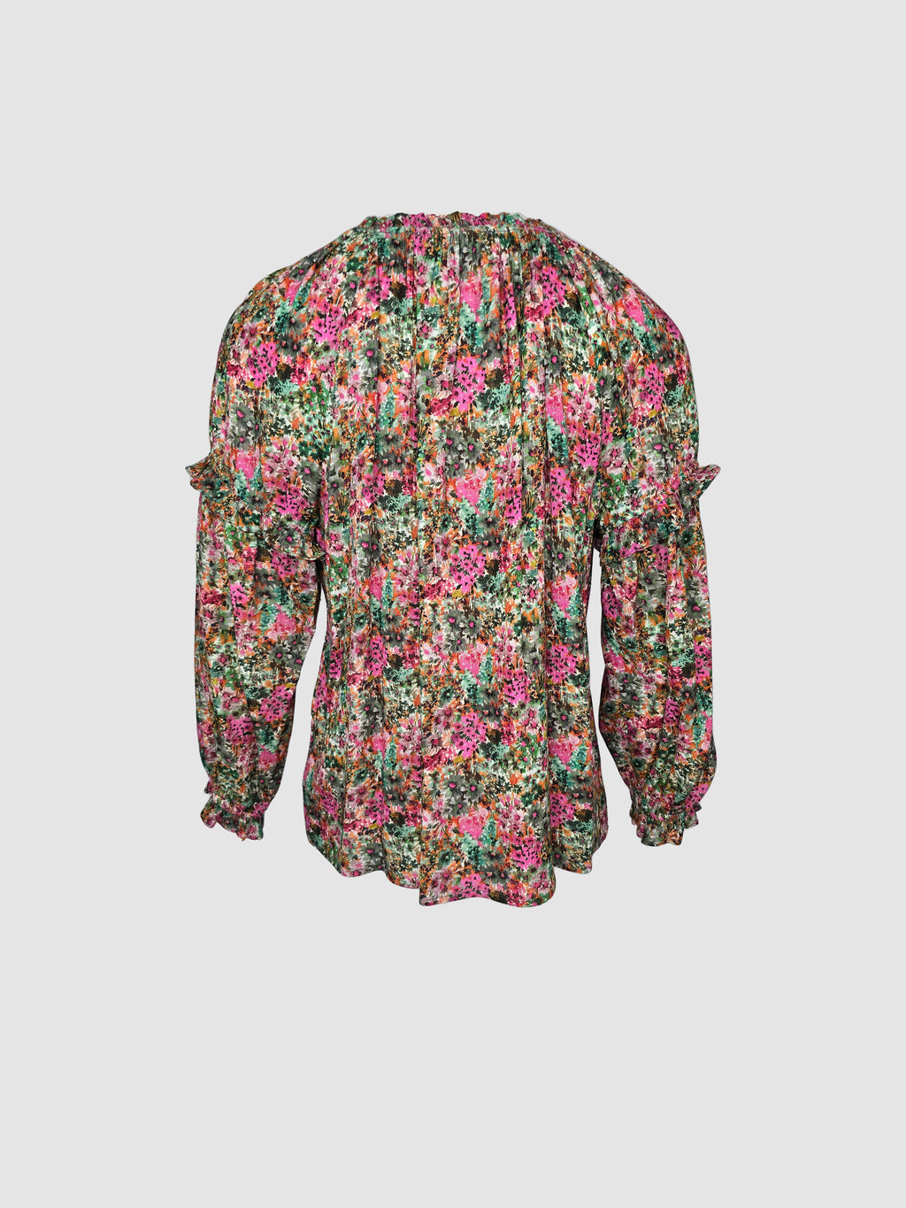 Blusa  Floral Manga Larga