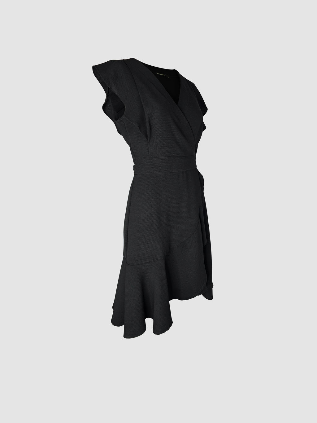 Vestido Negro Corto Envolvente