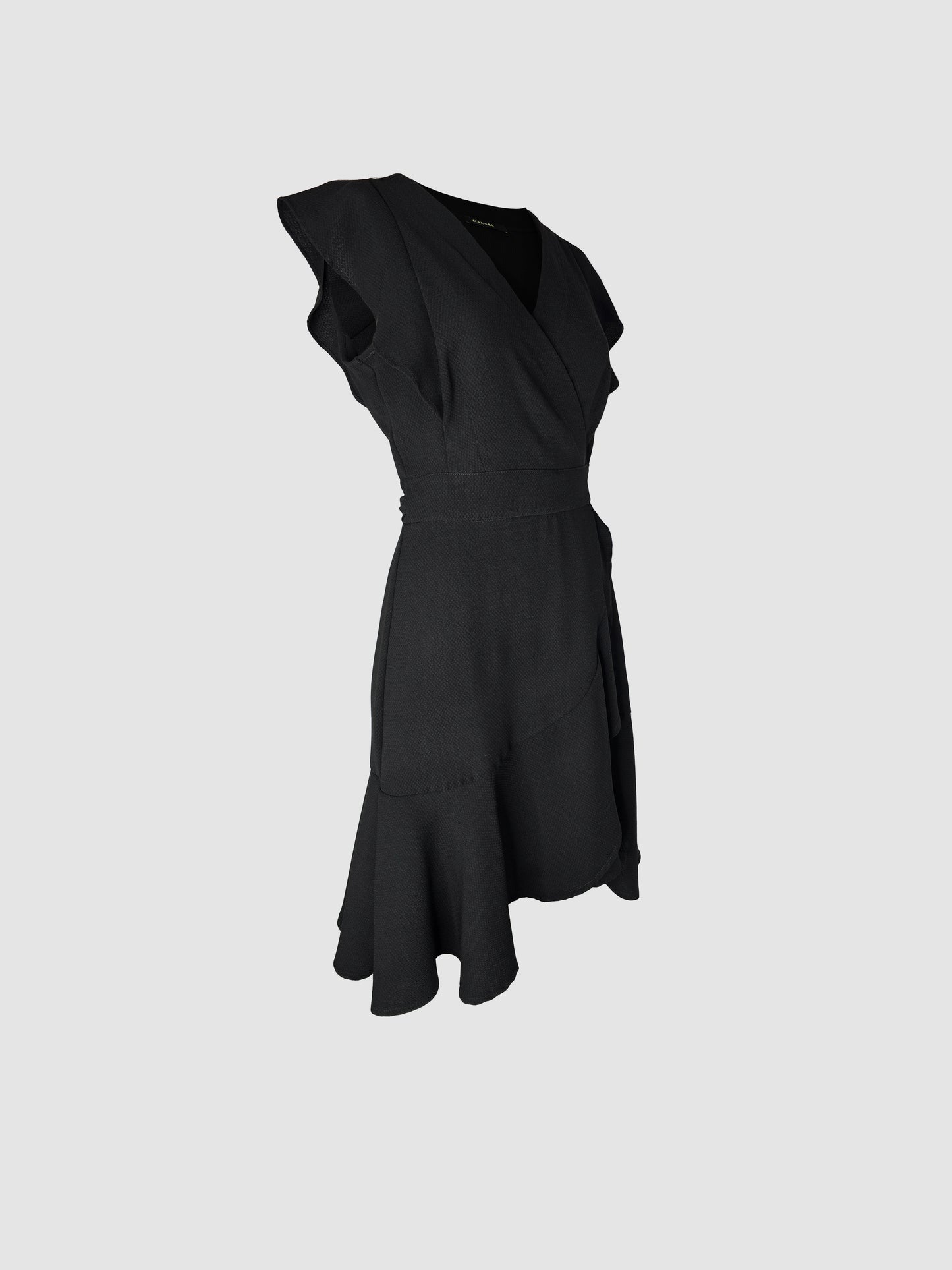 Vestido Negro Corto Envolvente