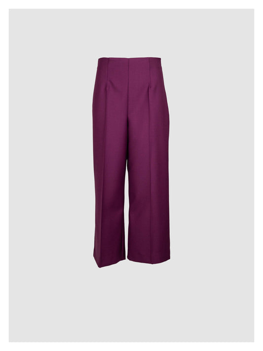 Pantalón Culotte Pierna Amplia Uva