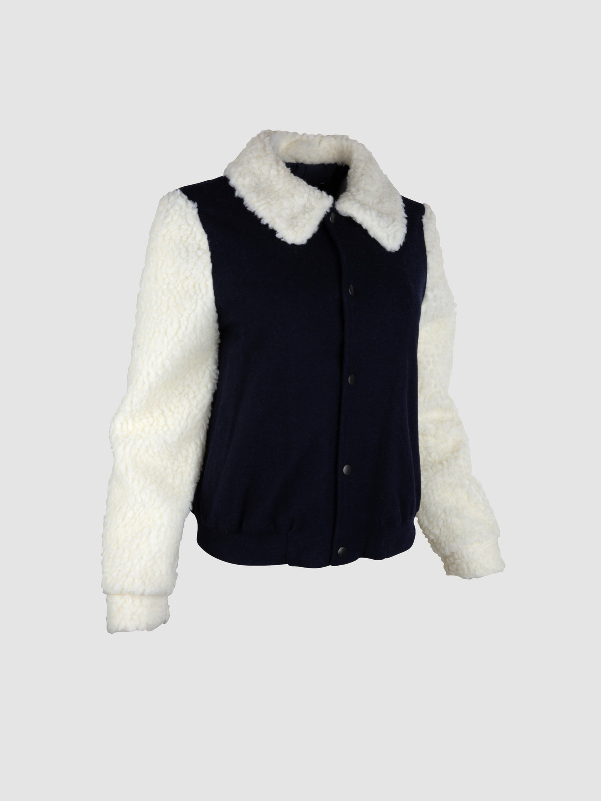 Bomber de Lana Azul
