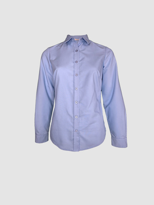 Camisa Azul Manga Larga