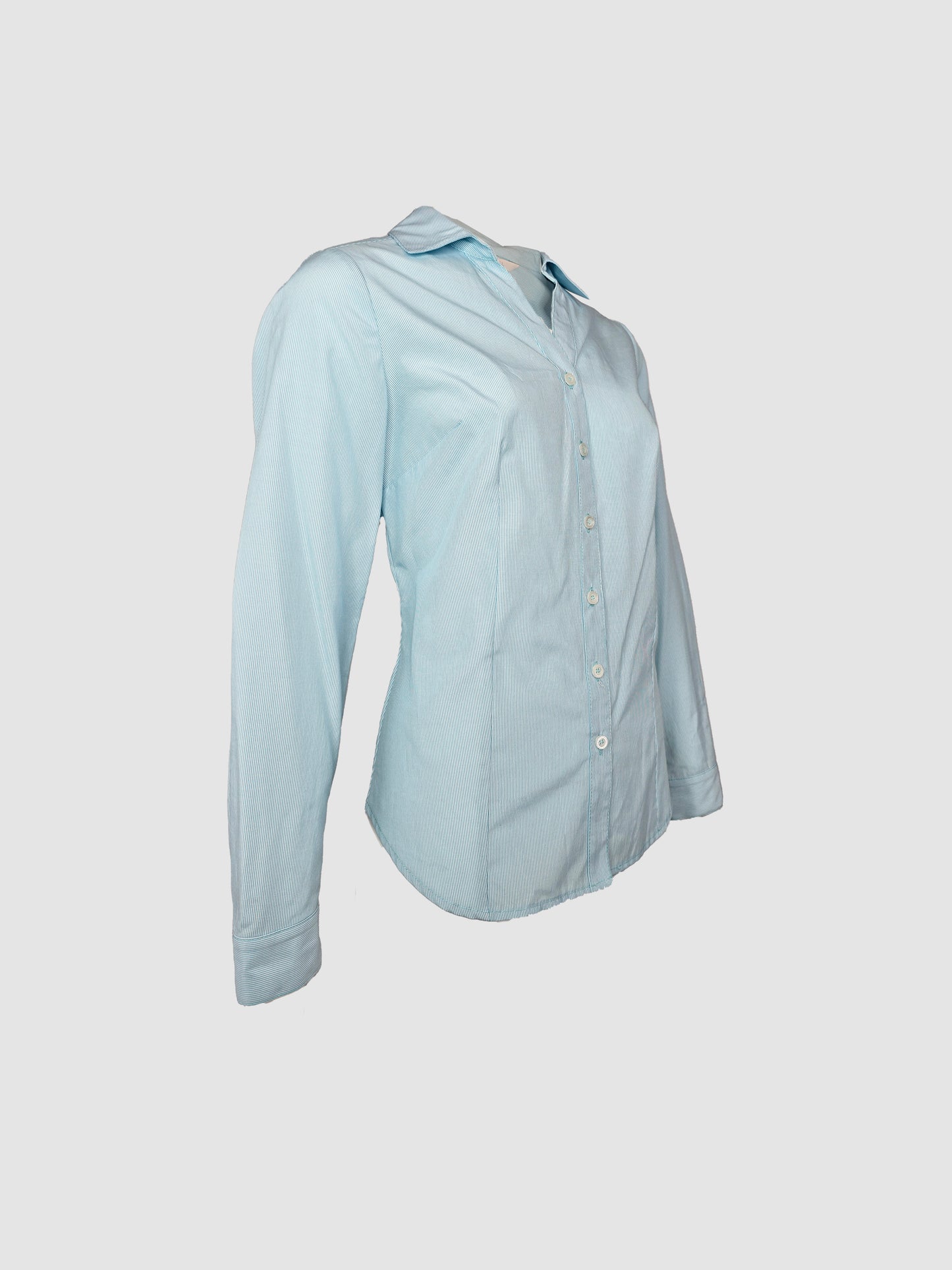 Camisa Menta Mini Rayas
