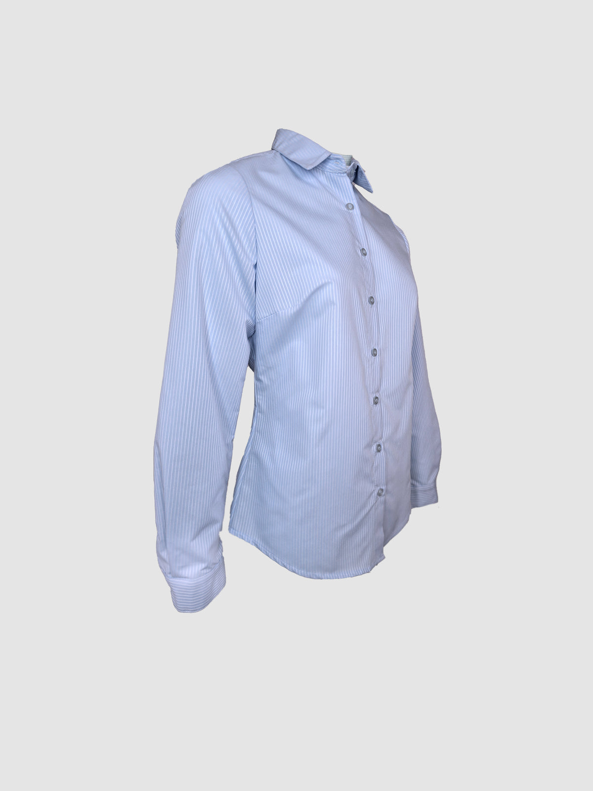 Camisa Rayas en Relieve Manga Larga