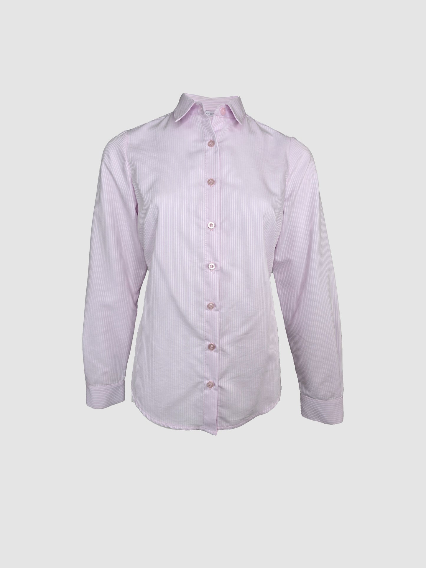 Camisa Lila Rayas en Relieve  Manga Larga