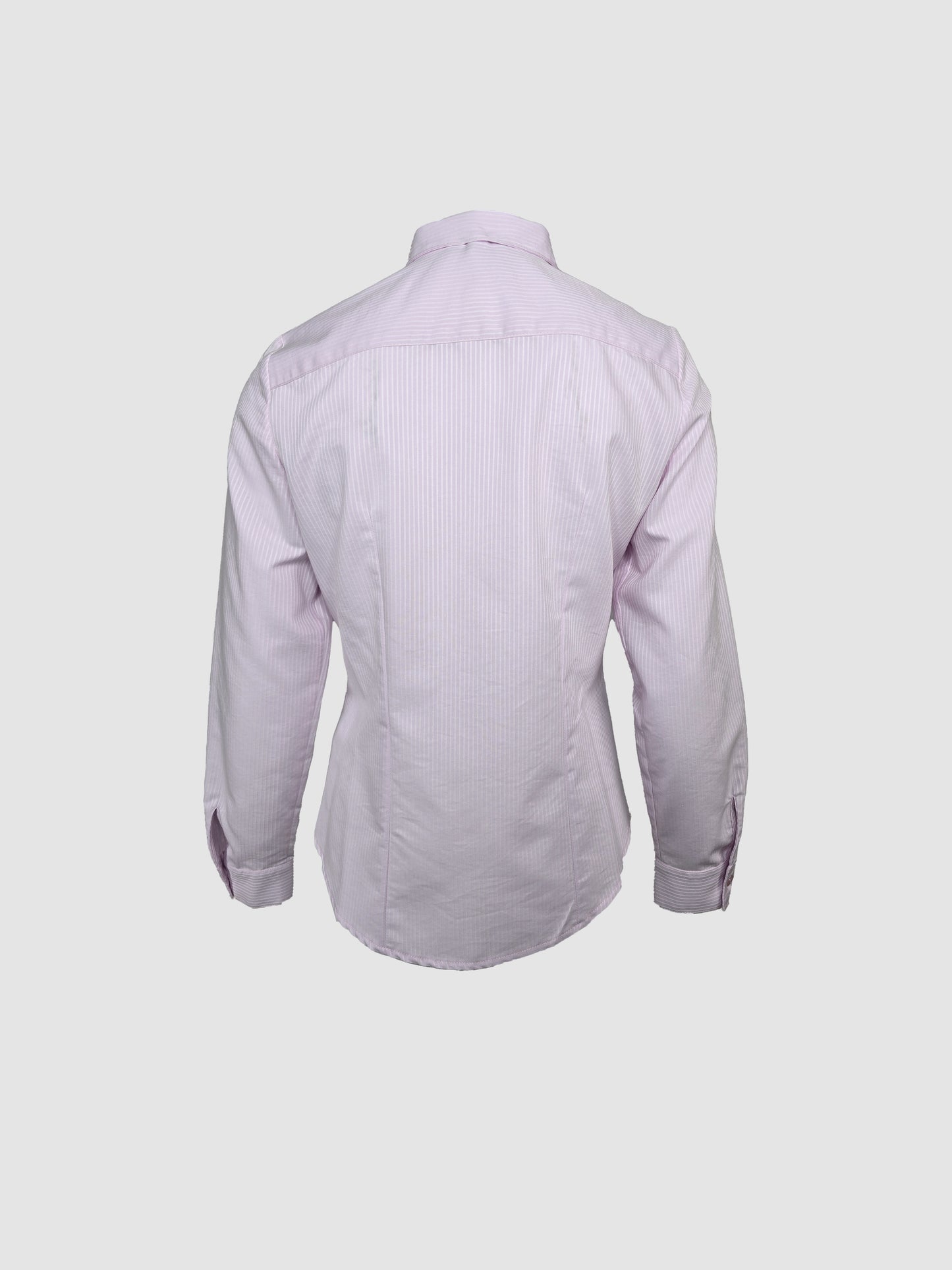 Camisa Lila Rayas en Relieve  Manga Larga