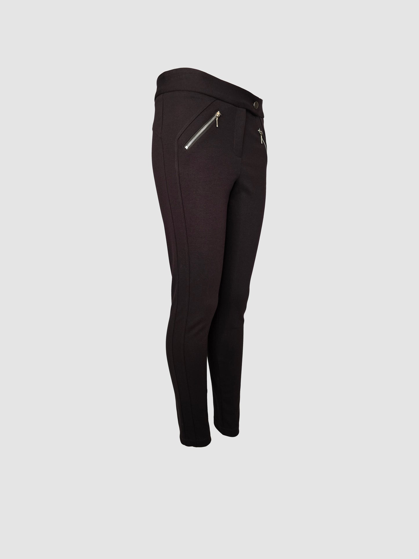Leggins Café con Cierre