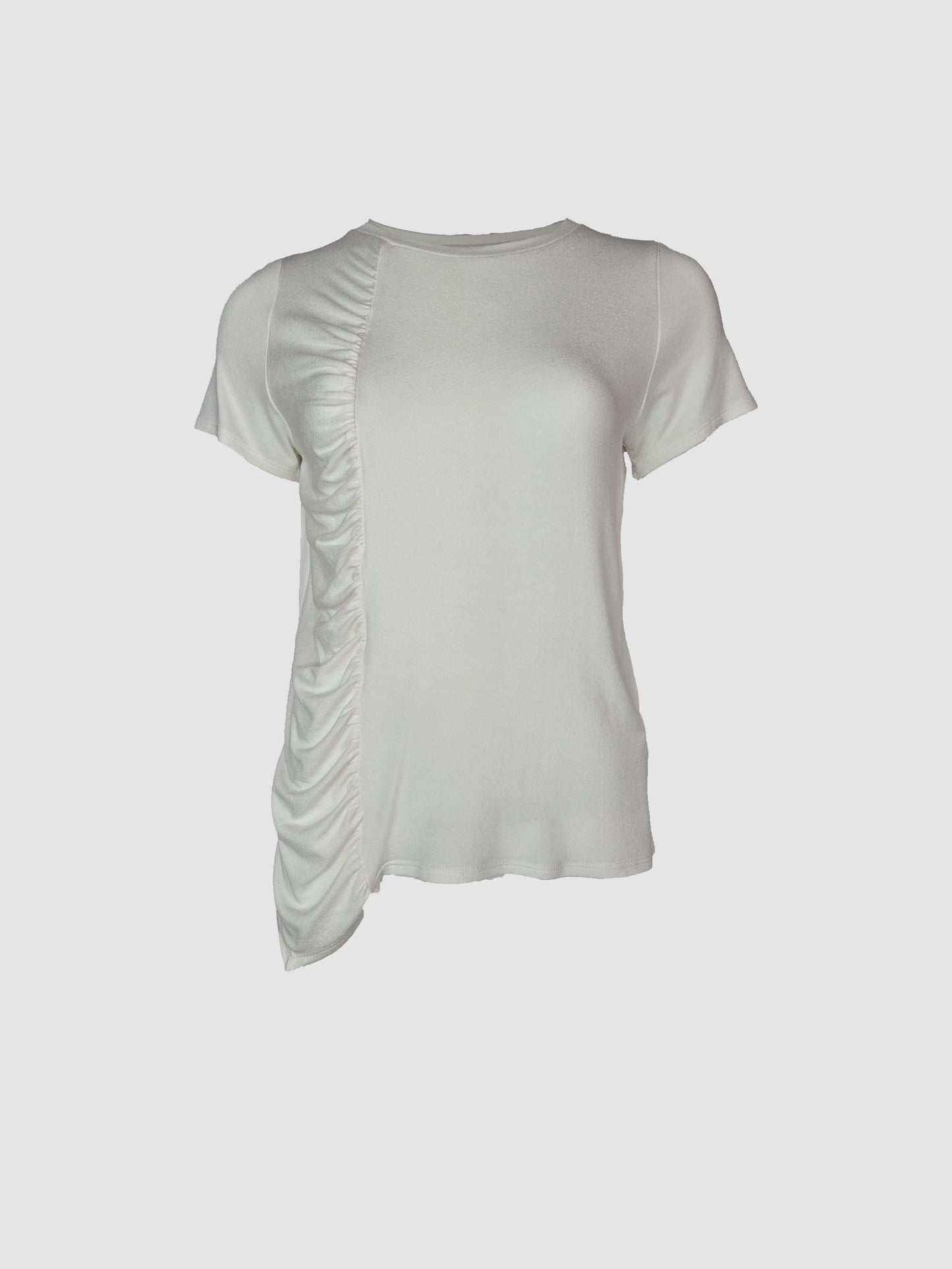 Blusa Hueso con Drapeado