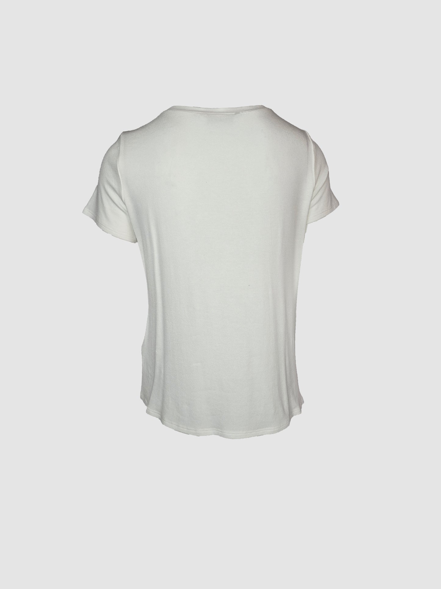 Blusa Hueso con Drapeado