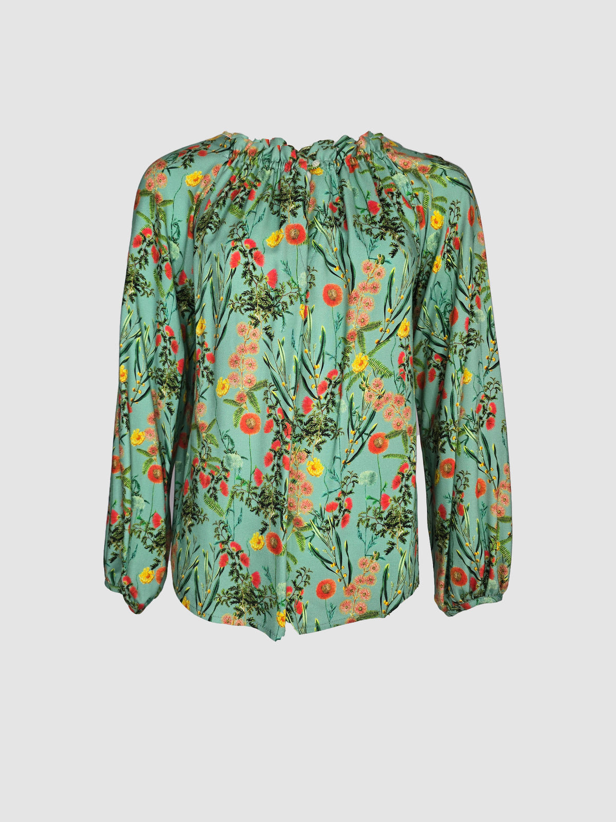 Blusa  Floral Manga Larga