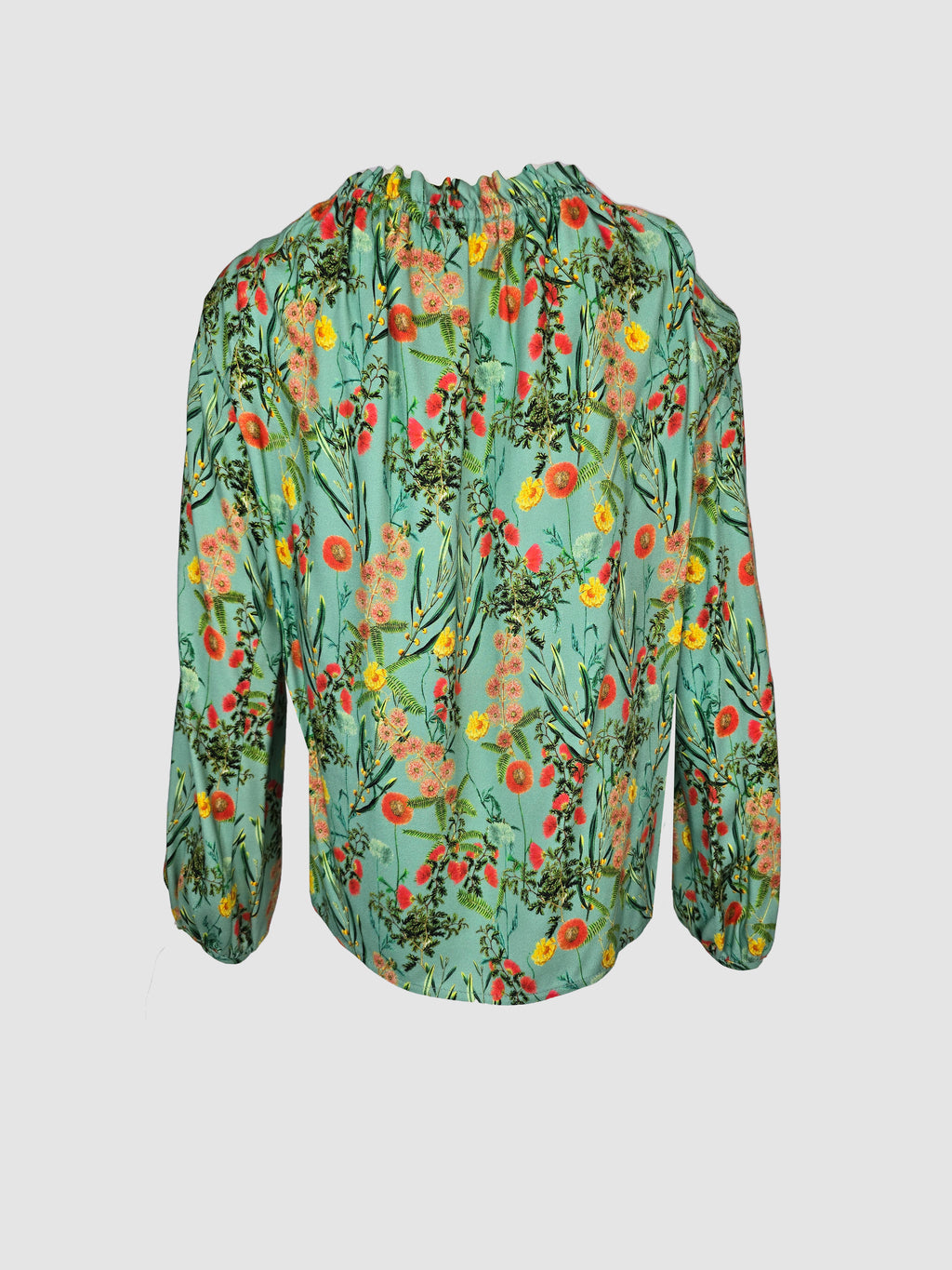Blusa  Floral Manga Larga