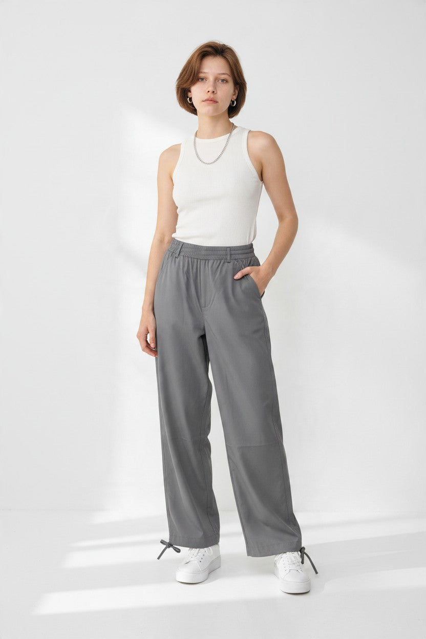Pantalon Wide Leg tipo cargo