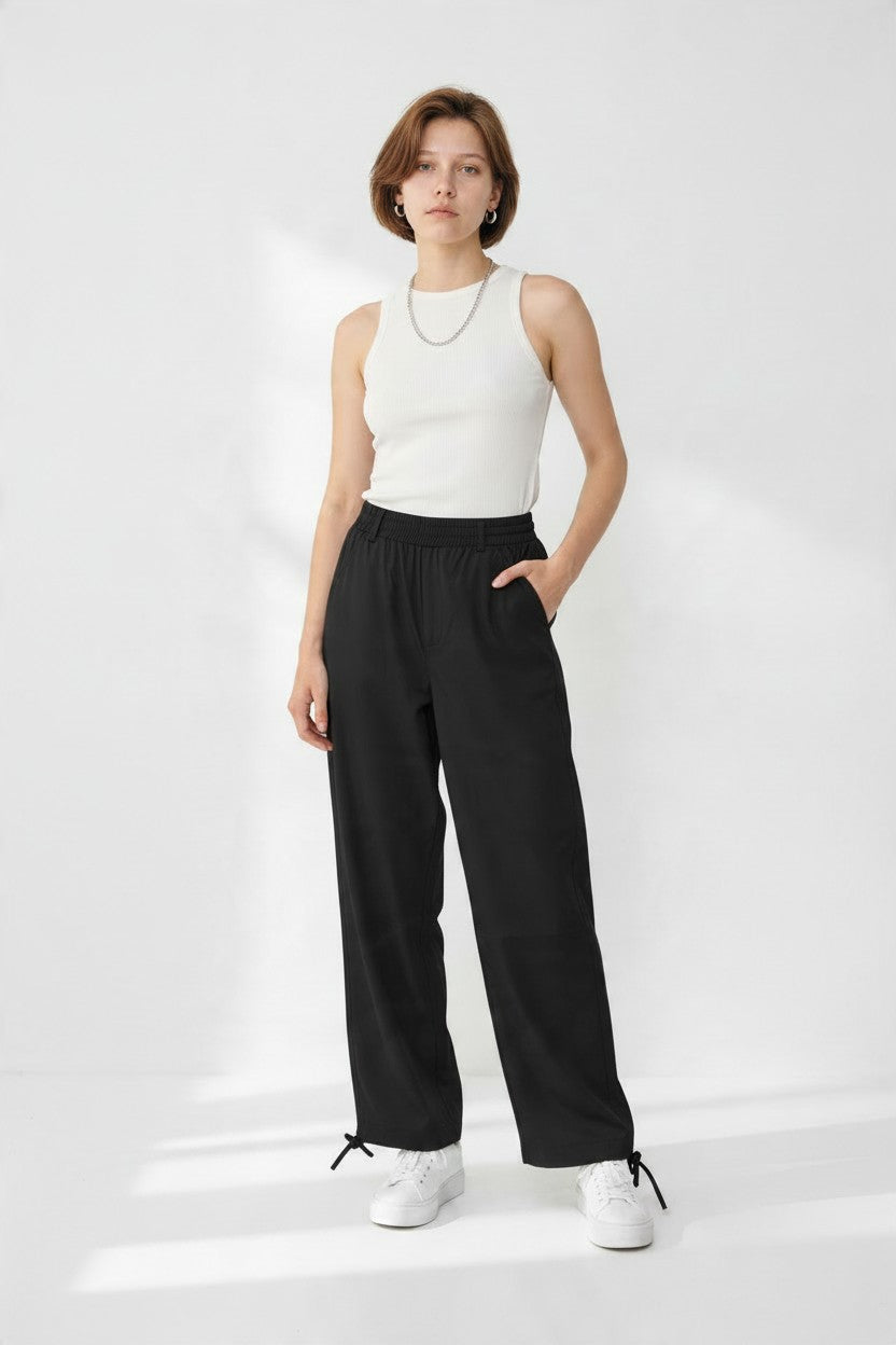Pantalon Wide Leg tipo cargo